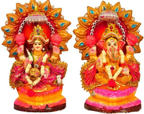 SUNINOW laxmi ganesh Decorative Showpiece  -  21 cm