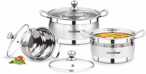 Greenchef Cook and serve 3 in 1 Induction Bottom Cookware Set