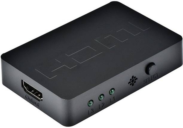 LipiWorld HDMI Switch 3 Port with IR Remote Control UHD...