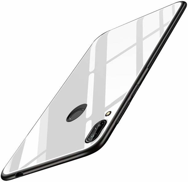 MOBILOVE Back Cover for Mi Redmi Note 7, Mi Redmi Note 7 Pro, Mi Redmi Note 7S | Luxury Glass Cover Soft Silicone Side Case