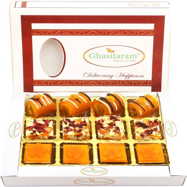 Ghasitaram Gifts Sweets -Assorted Mango Delight Sweets 12 pcs Box