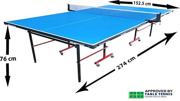 Gymnco Stationary Indoor Table Tennis Table (Blue, Mullti Color) Stationary Indoor Table Tennis Table