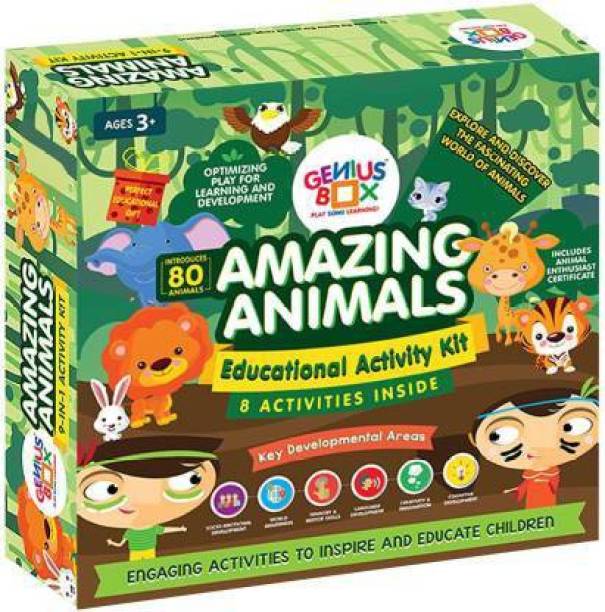 Genius Box Learning and Educational Toys for Children: Amazing Animals Activity Kit / Educational Kit / Learning Toy / STEM