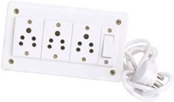Buyistic Pvc Extension Board 3 Socket & 1 Switch With 3 Meters Wire 3  Socket Extension Boards