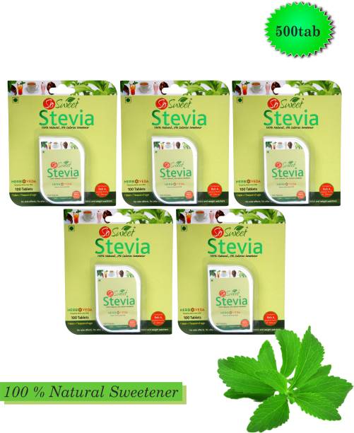 SO SWEET Stevia 100 Tablets Diabetic Friendly 100% Natural Zero Calorie Sweetener