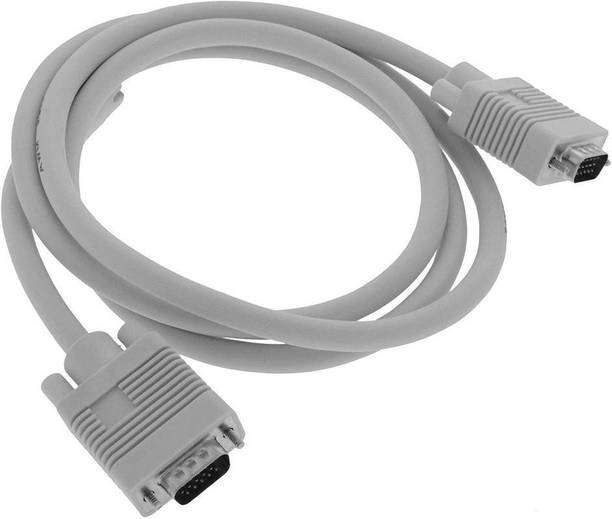 Tech-X VGA Cable 1.5 m 1.5Meter VGA to VGA Converter Adapter Cable (White)