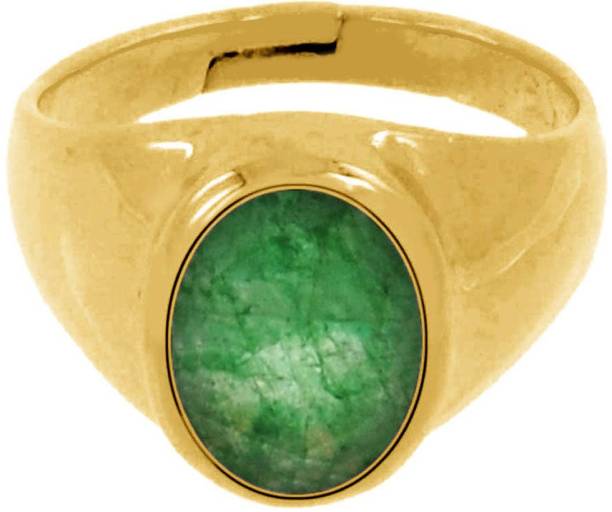 Gems Jewels Online Loose Certified Natural Colombian Emerald – Panna Stone Copper Emerald Ring