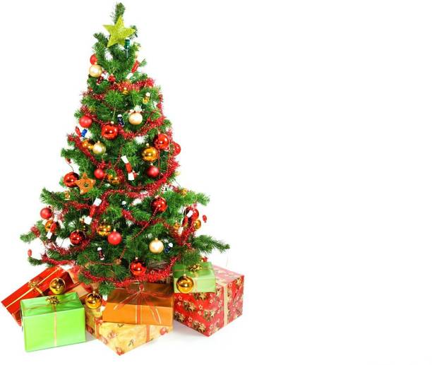 KD christmas tree with white bg Sticker Poster|Christmas poster|Christmas Paper Print