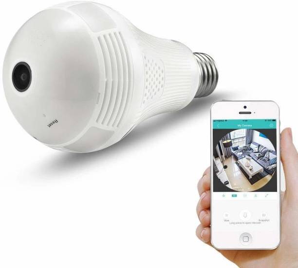 NXXTTNK 360 Degree Bulb Wifi Camera With Panoramic View And Night Vision Security Camera