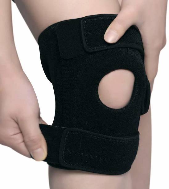Leosportz ym Adjustable Velcro Patella Wrap Neoprene Compression Men Women Pain Relief Knee Support