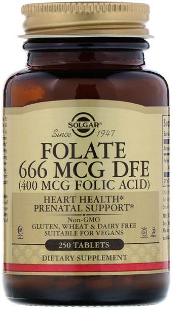 Solgar Folic Acid, 400 mcg, 250 Tablets