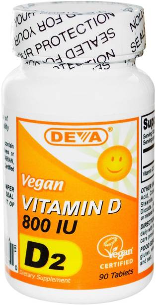 Deva Vitamin D, D2, 800 IU, 90 Tablets