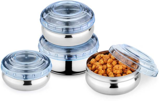 Jensons Steel Fridge Container  - 700 ml, 450 ml, 300 ml, 200 ml