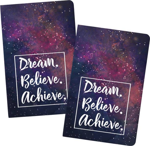 Lauret Blanc Combo Ruled Notebook Diaries Journal- A5 Size, 160 ruled pages each, 80 GSM. Pack of 2. A5 Diary Ruled 160 Pages