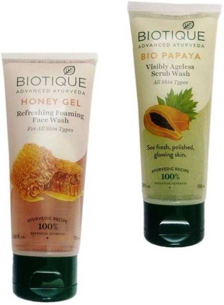 BIOTIQUE BIO PAPAYA+HONEY GEL FOAMING FACE WASH 100ML Face Wash
