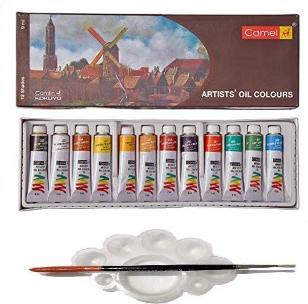Camlin Artist's Oil Color Box - 9ml tubes, 12 Shades