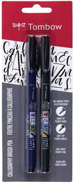 Tombow Tombow Fudenosuke Brush Pen 2 Pens Set Calligraphy