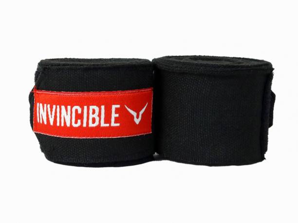 Invincible HW757 Black Boxing Hand Wrap