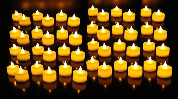 ESP Smokeless, Flameless, Battery Operated Led Tea Light Candles Diya for Diwali Gift Candle