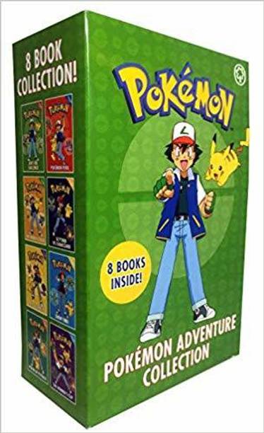 The Official Pokemon Adventure Collection 8 Books Box Set (Ash's Big Challenge, Pokémon Peril, The Orange League, Scyther Vs Charizard, Race to Danger, Show Time!, Power Up Psyduck, The Winner's Cup) Paperback