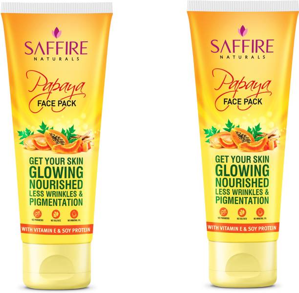 SAFFIRE Naturals Papaya Face Pack (Pack Of 2)