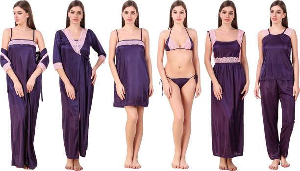 Pack of 7 Women Nighty Set