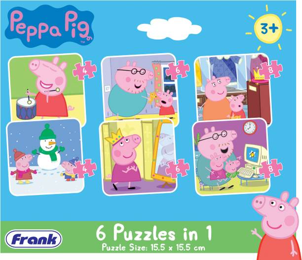 Frank Peppa Pig - 6 In 1 Puzzle