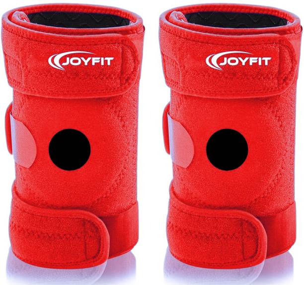 Joyfit Knee Brace with Dual side Stabilizer, Anti Slip Silicone Lining ( Pair ) Knee Support
