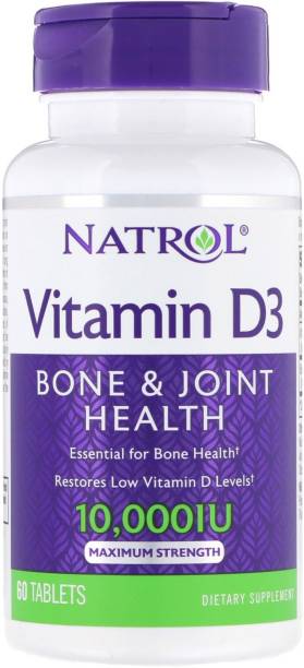 Natrol Vitamin D3, Maximum Strength, 10,000 IU, 60 Tablets