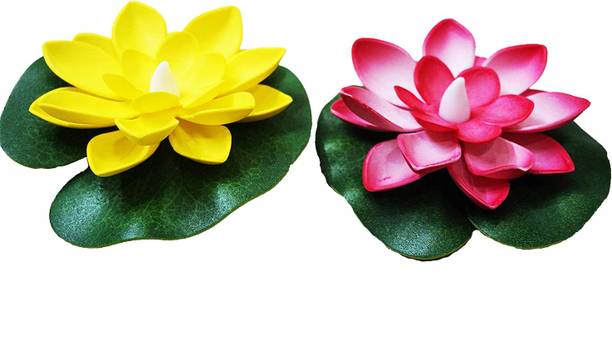 Aseenaa Water Floating Smokeless Candle Candle