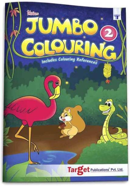 Blossom Jumbo Creative Colouring Book For Kids | 5 To 7 Years Old | Best Gift To Children For Drawing, Coloring And Painting With Colour Reference Guide | A3 Size