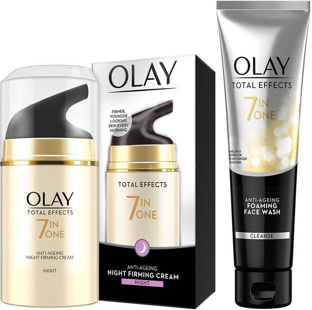 OLAY CREAM (50g) + Anti-Ageing Foaming CLEANSE Face Wash (100g)