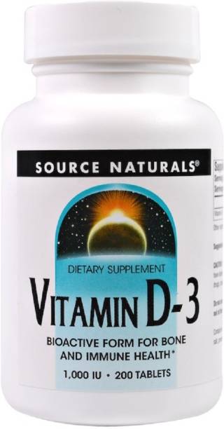 Source Naturals Vitamin D-3, 1,000 IU, 200 Tablets
