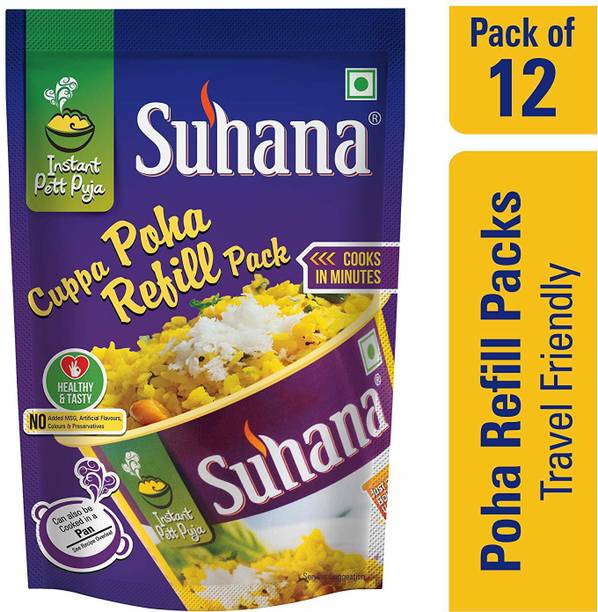 SUHANA Poha Refil (Pack of 12 ) 80 g