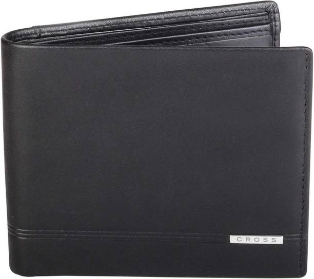 CROSS Men Casual Black Genuine Leather Wallet