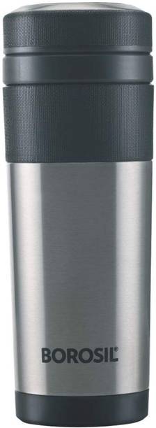 BOROSIL Vacuum Insulated Travel Stainless Steel Coffee Mug