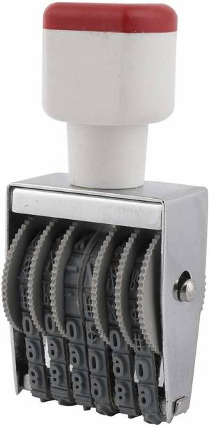Samrat 6 Digit Wheel Bend Number Date Printer Rolling Stamp Seal stamp