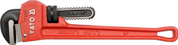 YATO YT-2487 Casting steel handle Pipe Wrench 8 inch Hardness HRC 58-60 Single Sided Pipe Wrench