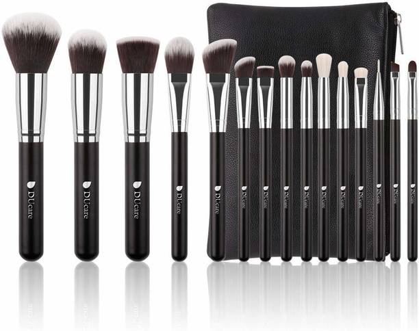 DUcare Professional Kabuki Makeup Brush With Leather Case Bag