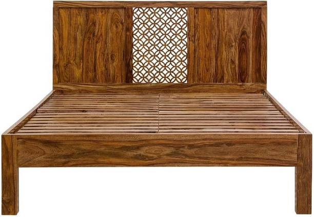 APRODZ Solid Wood King Bed