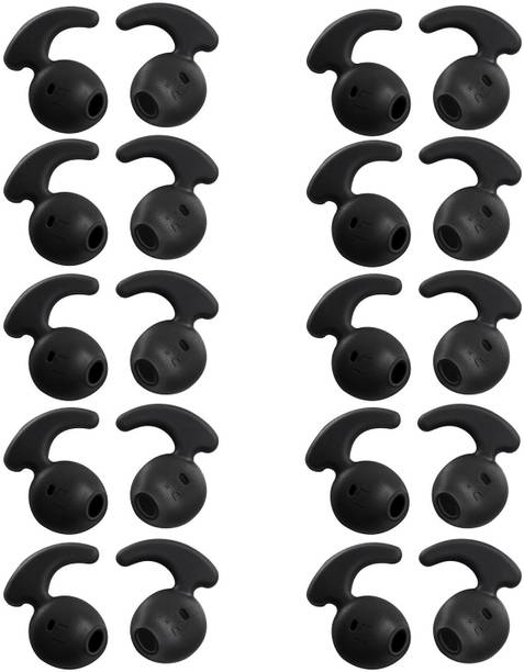 QWEEZER 20 Pcs (10 Pair) For samsung level earbuds black,earbuds for level u earbuds, for samsung earbuds samsung level u earphone tips headphones cushion In The Ear Headphone Cushion
