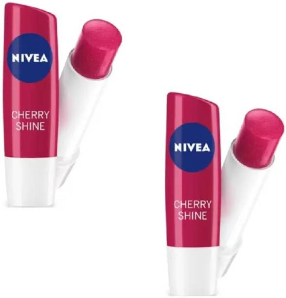 NIVEA Cherry Shine Lip Balm ( 2 Pc x 4.8 gm ) Cherry