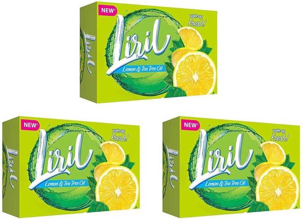 Liril नींबू और टी ट्री ऑयल अंब्ज़ सोप (3 का पैक)