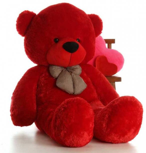 Omex Large Soft Lovable Hugable Cute Xtra Large Teddy Bear 5 Feet Red (Best For Someone Special) - 152 cm  (Red)  - 152 cm