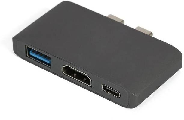 Tobo Dual Type C to 4K HDMI /USB 3.0/ PD 3 in 1 Hub Adapter Type C to 4K HDMI/ USB 3.0/ PD 3 in 1 USB Hub