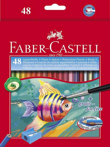 FABER-CASTELL Aquarelle Water 48 Shades Round Shaped Color Pencils