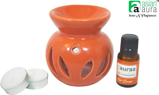 Asian Aura Fruit Basket Diffuser Set, Diffuser Aroma Diffuser Set Round Shape Burner