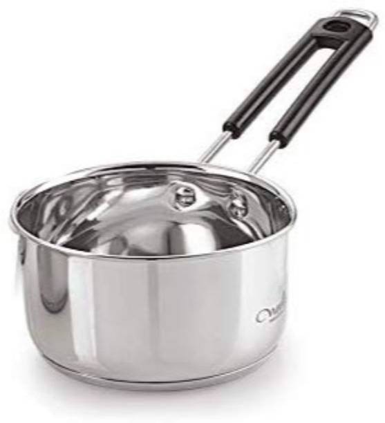NEELAM Stainless Steel 09 22G Induction Bottom Sauce Pan Wire Handle, 800 ml 25 cm डायमीटर