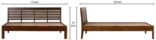 pipercrafts Solid Wood King Bed