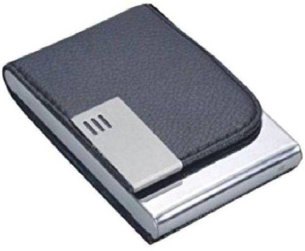 SHUANG YOU Business ID Credit Card Holder for Women Men Fashion Leather Fold Design 10 Card Holder